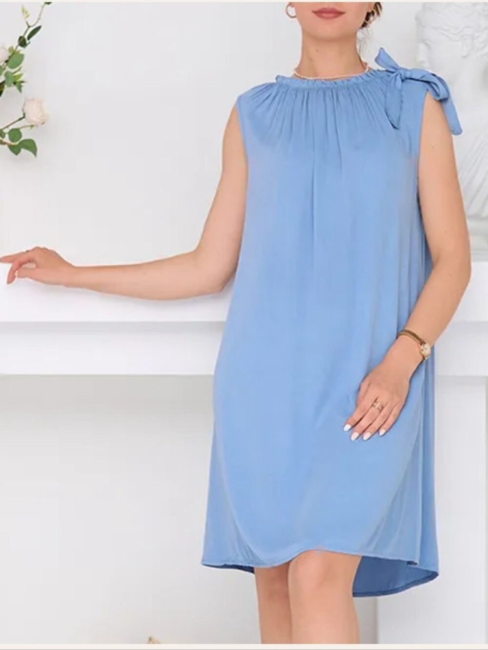 Caposhie Tencel Chambray Dress